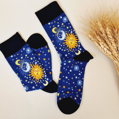 خرید جوراب ساقدار زنانه (طرح کهکشان) برند sock street