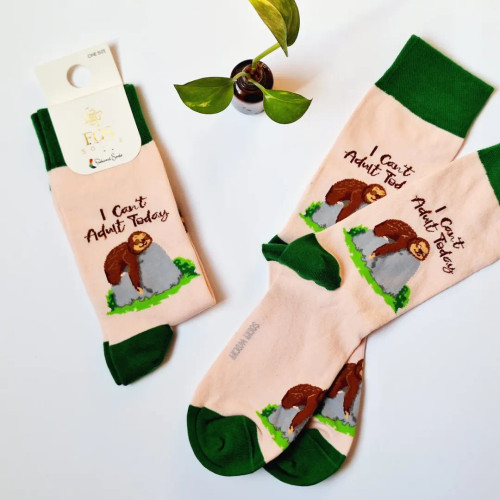 جوراب ساقدار زنانه (طرح تنبل)