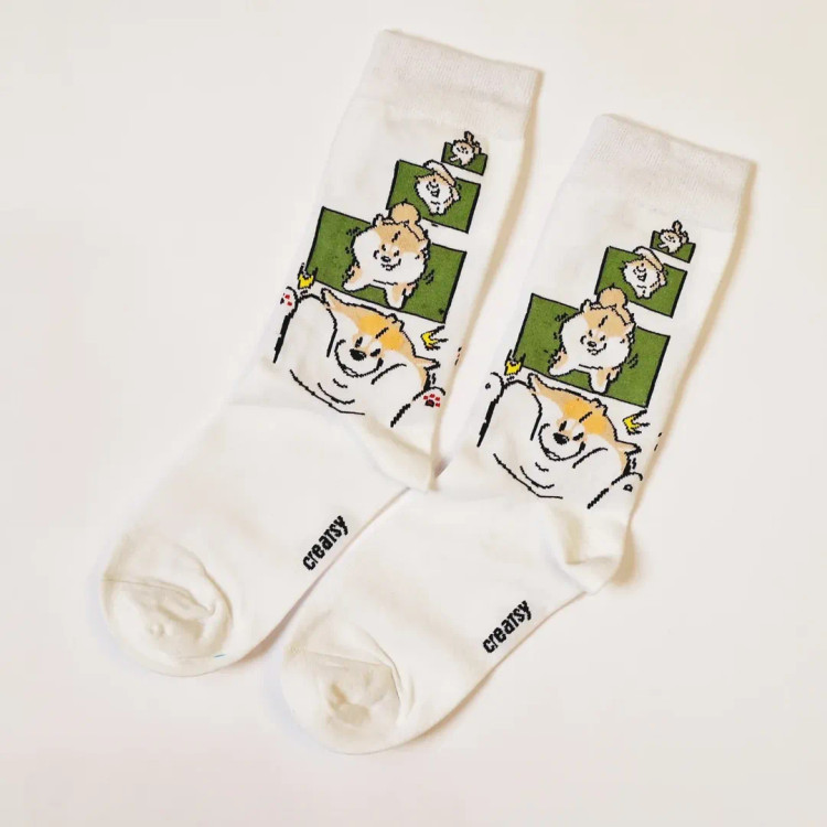 جوراب ساقدار زنانه فانتزی نخ پنبه