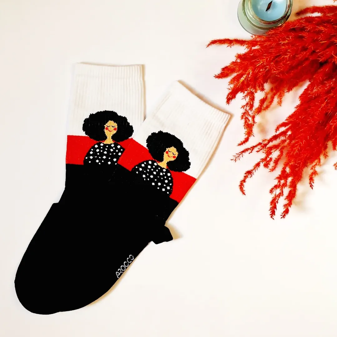 جوراب ساقدار زنانه (موفرفری)