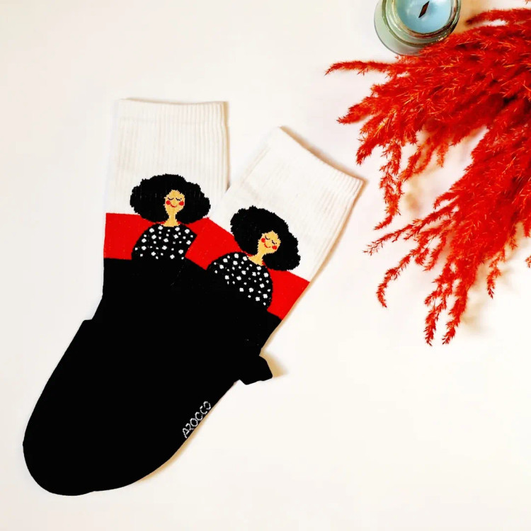 جوراب ساقدار زنانه (موفرفری)