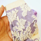 جوراب ساقدار زنانه با طرح گل برجسته با کیفیت بالا