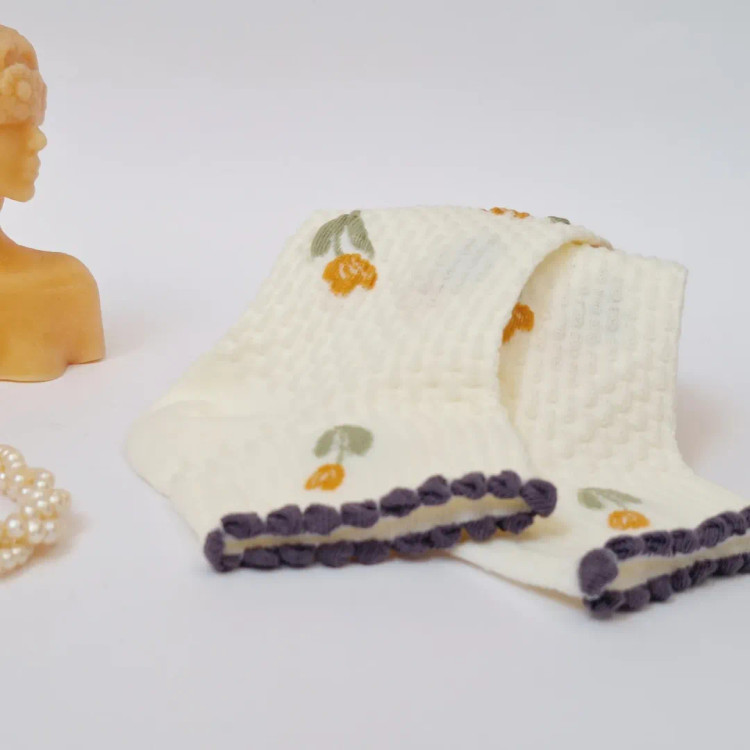 خرید جوراب نیم ساق زنانه نخ پنبه ای