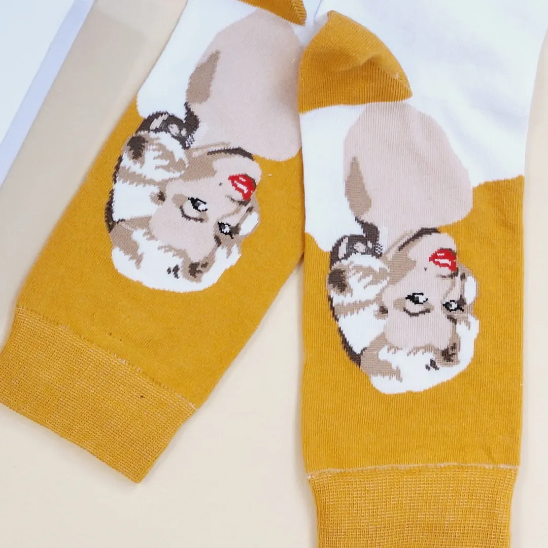 خرید جوراب ساقدار زنانه با طرح مرلین مونرو