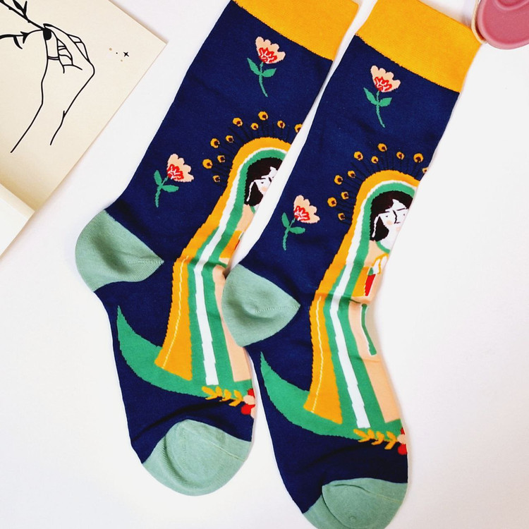 جوراب ساقدار زنانه فانتزی خارجی