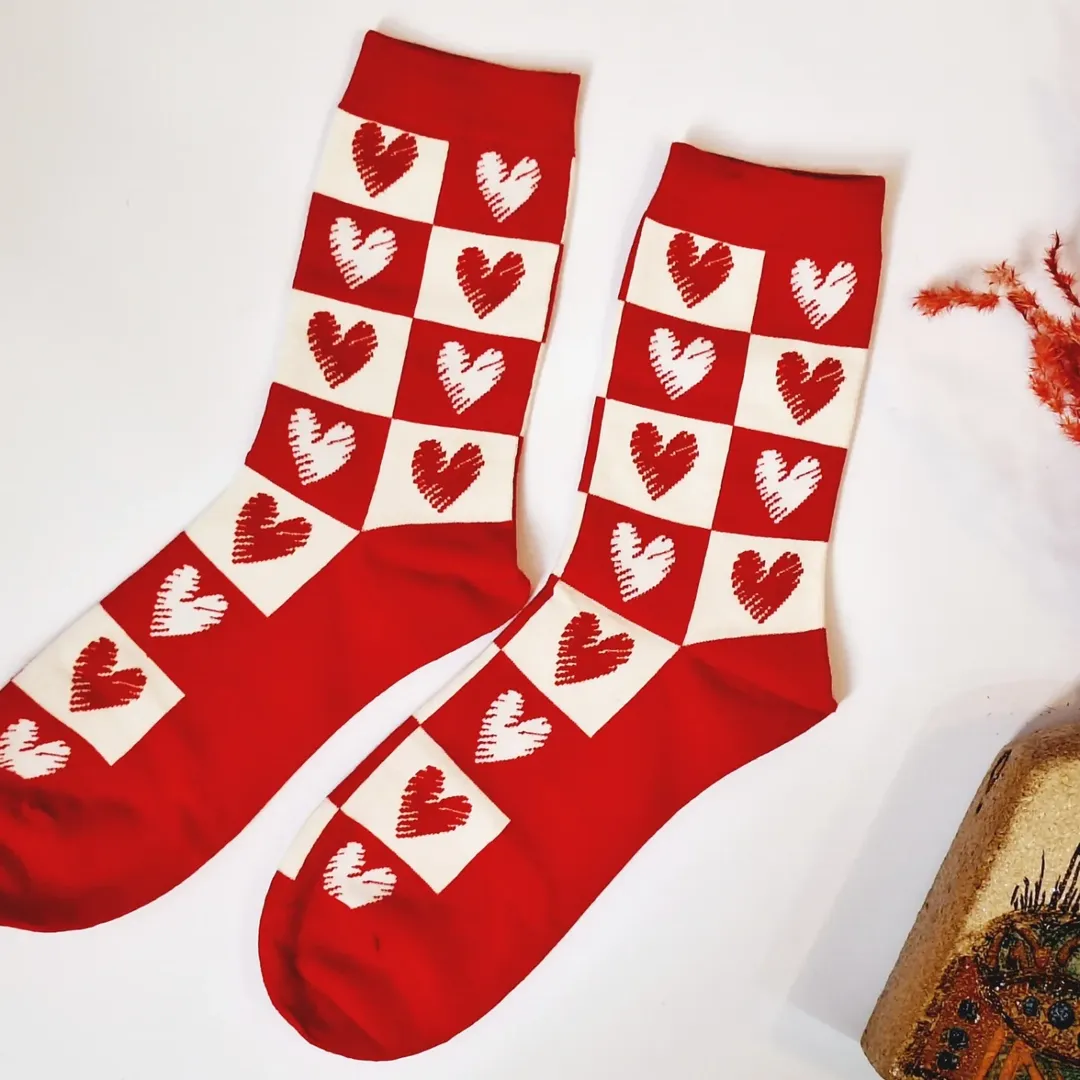 خرید جوراب ساقدار زنانه (قلبی) خارجی