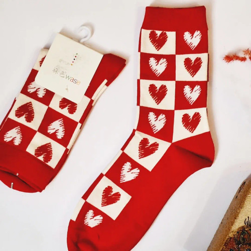 جوراب ساقدار زنانه (قلبی)