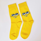 خرید جوراب ساقدار فانتزی طرح باب اسفنجی