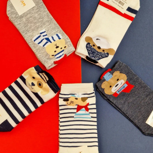 جوراب زیرقوزکی زنانه (طرح خرسی)