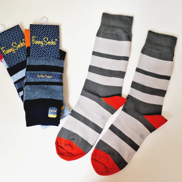 جوراب ساقدار مردانه (راهراه مدرن)