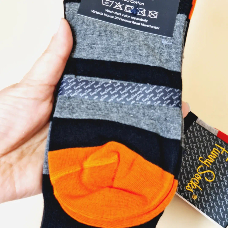 خرید جوراب ساقدار مردانه راه راه خاص