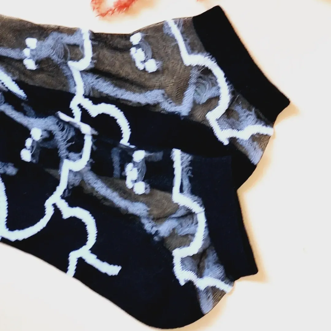 خرید آنلاین جوراب مچی توری طرحدار وارداتی