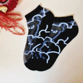 خرید آنلاین جوراب مچی توری طرحدار خارجی