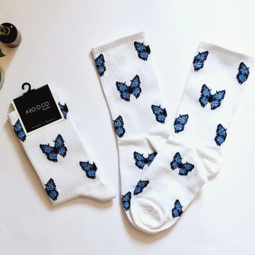 جوراب ساقدار زنانه (طرح پروانهای)