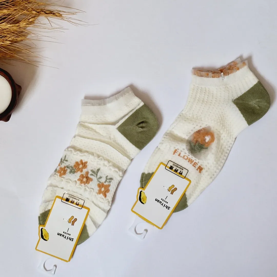 جوراب توری طرحدار