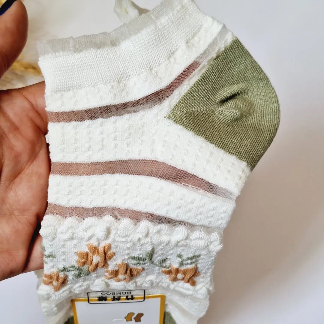 جوراب توری طرحدار مجلسی زنانه خارجی