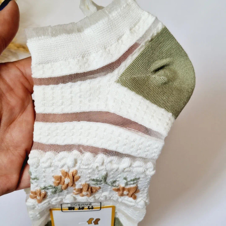 جوراب توری طرحدار مجلسی زنانه خارجی