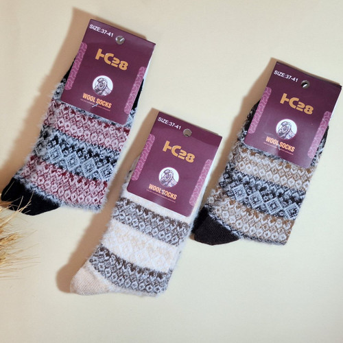 جوراب ساقدار موهر زنانه (طرح وینتیج)