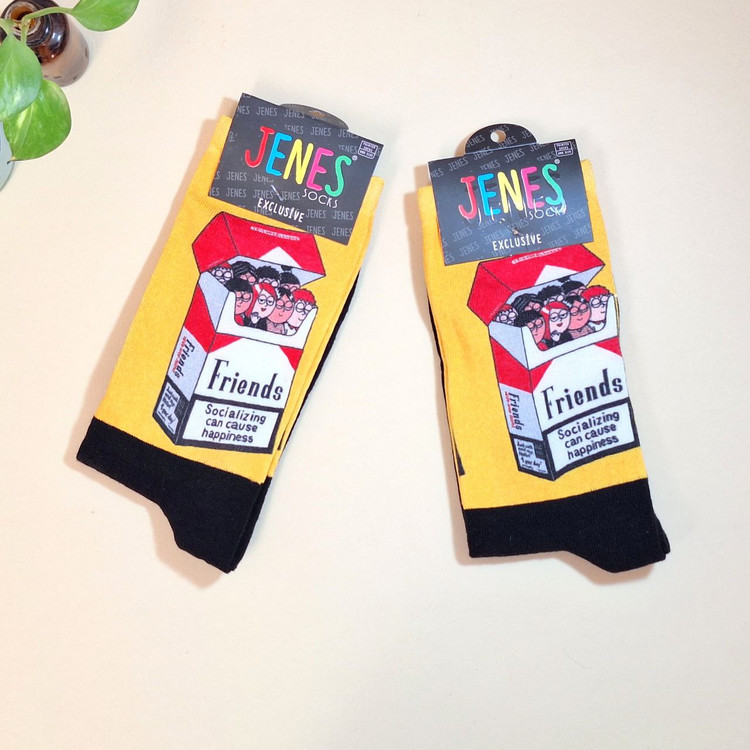 جوراب ساقدار فانتزی زنانه ( طرح friends)