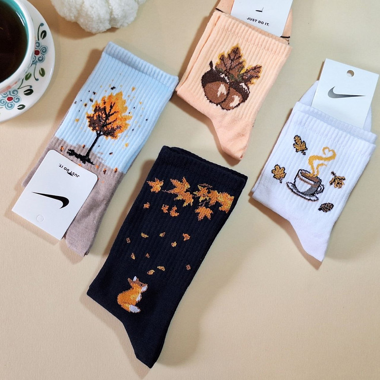 خرید جوراب ساقدار فانتزی زنانه پاییزی