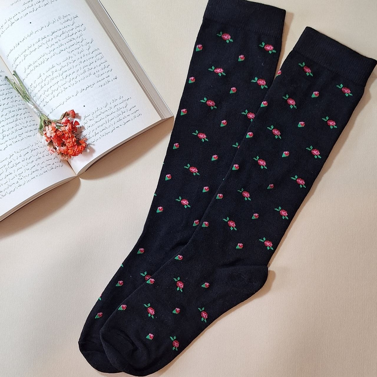 خرید جوراب زیر زانو نخ پنبه