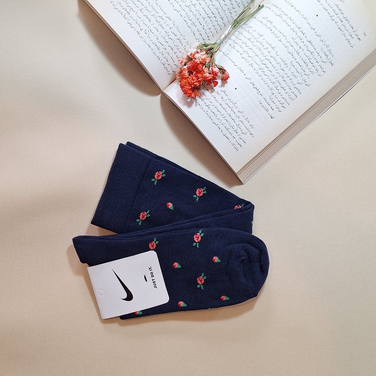 خرید جوراب زیر زانو زنانه طرحدار ارزان