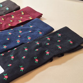 خرید جوراب زیر زانو زنانه گل دار