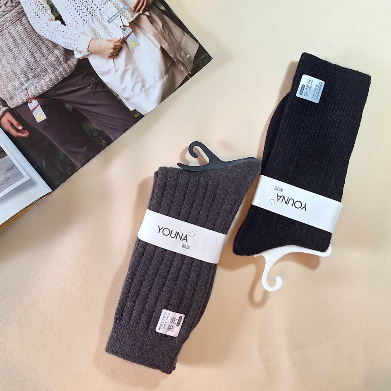 جوراب ساقدار بافت زنانه (simple)