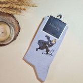 جوراب ساقدار فانتزی مردانه (طرح تن تن)