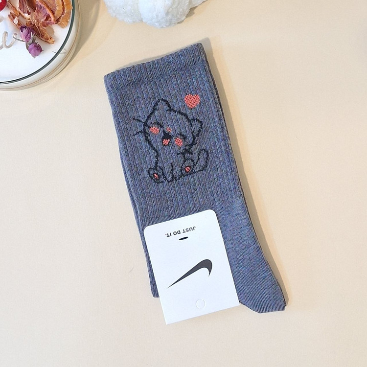 جوراب ساقدار فانتزی طرح گربه مناسب هدیه