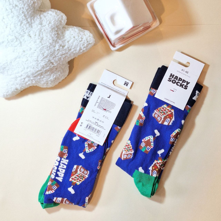 جوراب فانتزی مردانه ساقدار طرح خانه شکلاتی مناسب هدیه