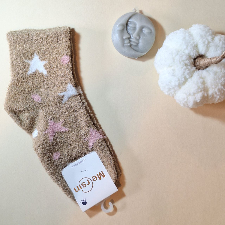 جوراب مچی موهر زنانه برند مرسین لطیف و مناسب فصل سرد