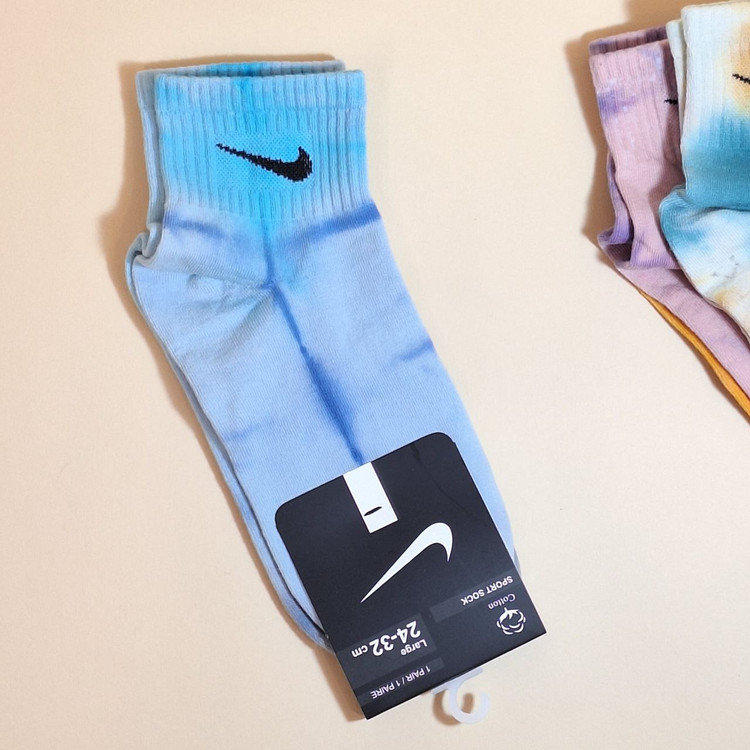 قیمت جدید جوراب نیمساق زنانه آبرنگی نخ پنبه