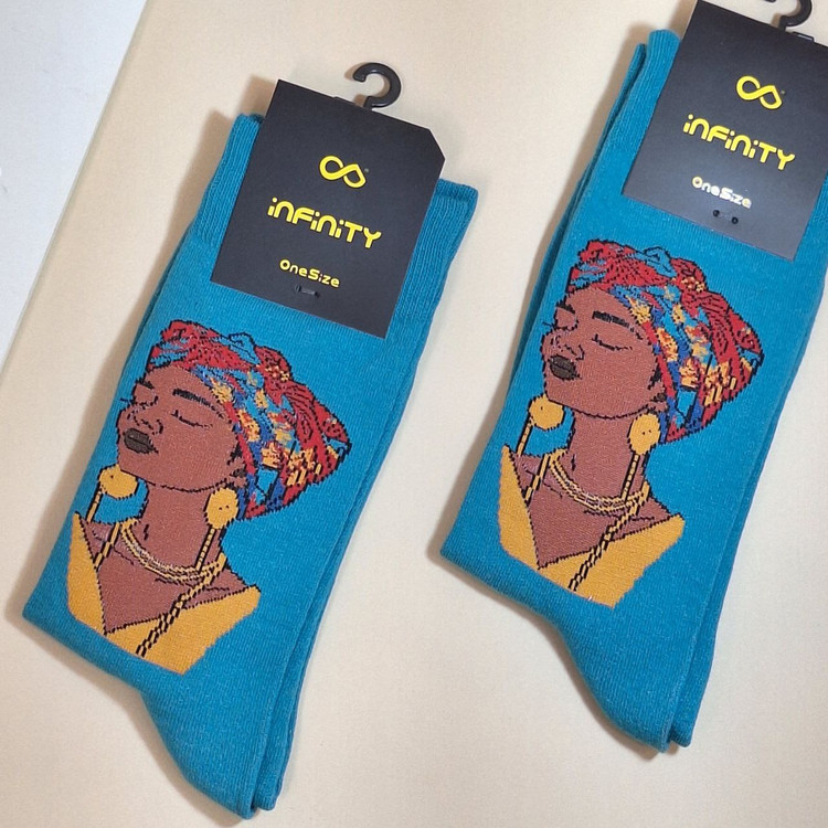 خرید جوراب ساقدار زنانه AFRA برند Infinity نخ پنبه وارداتی ضد حساسیت با بهترین قیمت