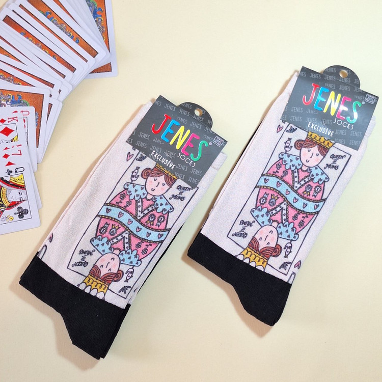 خرید جوراب ساقدار زنانه طرح ملکه شیک