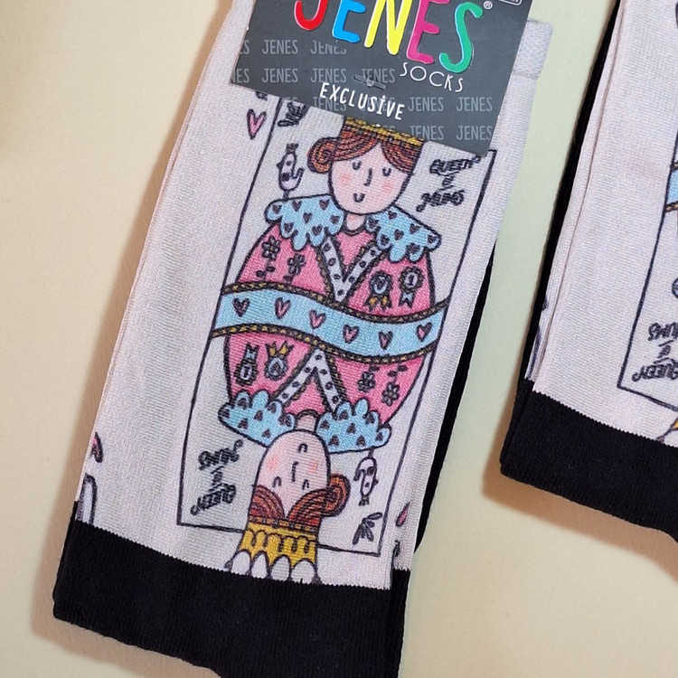 جوراب ساقدار زنانه طرح ملکه نرم و راحت