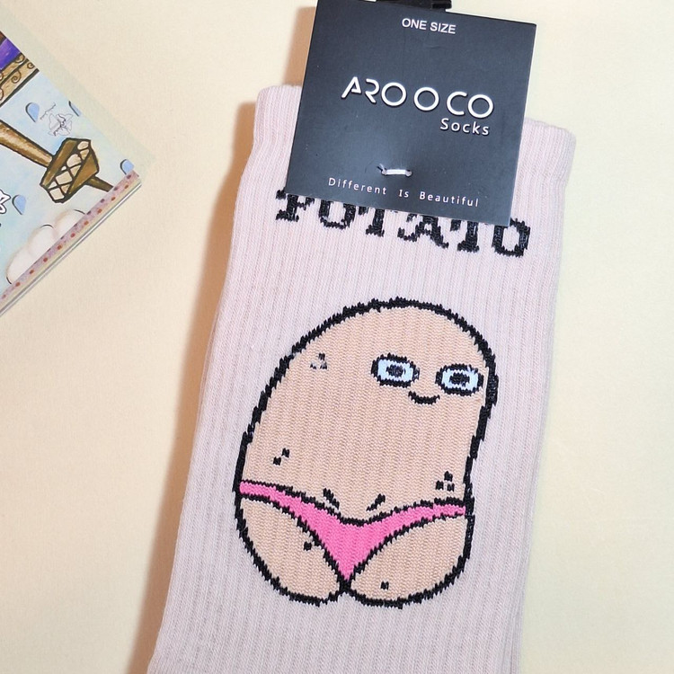 جوراب طرح potato ایرانی مناسب استفاده روزمره